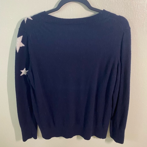 Navy Blue w/white Stars Banana Republic sweater - Picture 3 of 3